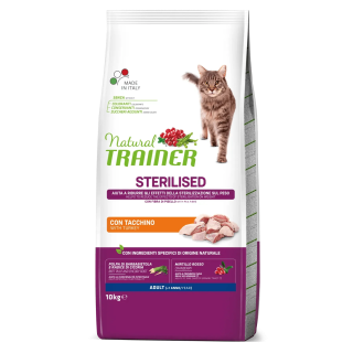 Trainer natural cat sterilized tacchino 10 kg