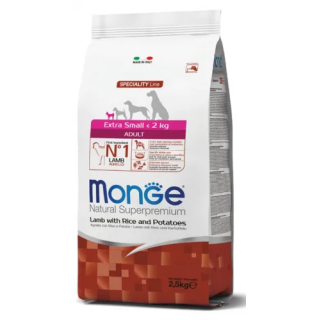 Monge dog adult extra small agnello 2,5 kg