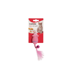 Gioco gatto topolino con campanellino 11 cm